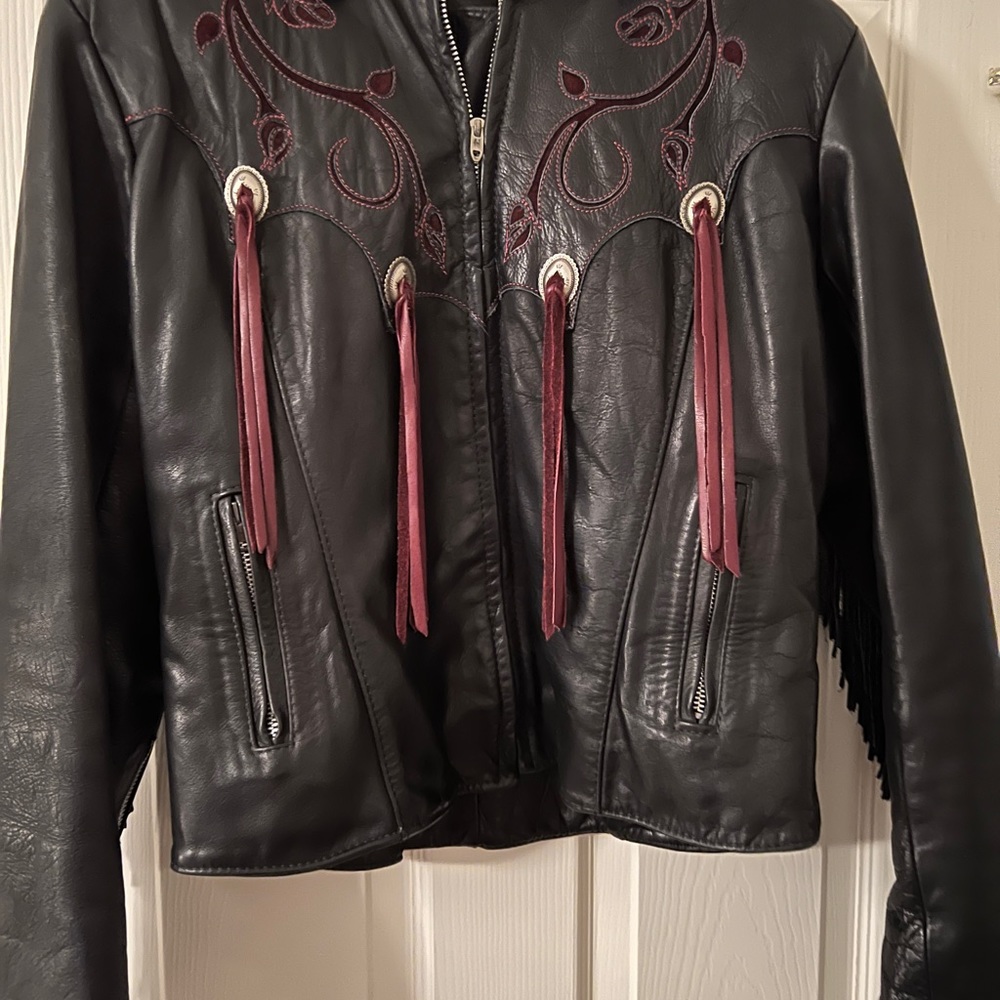 COPY - Classic Harley Davidson Leather Jacket. Size Medium - Picture 3 of 4